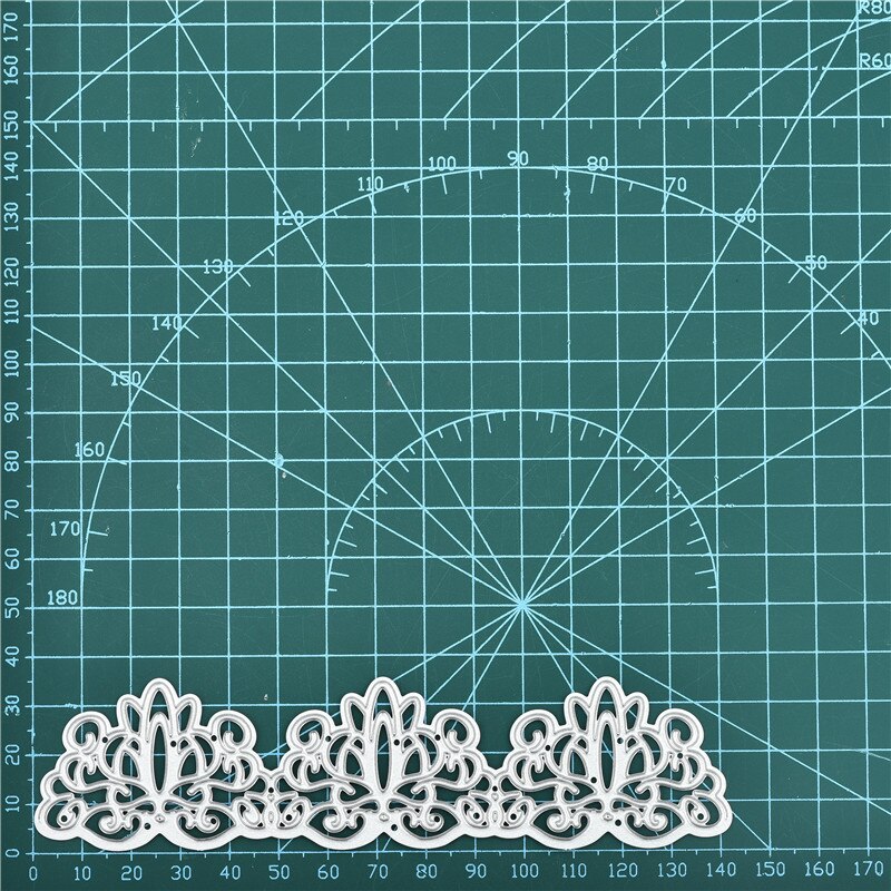 Kokorosa dentelle bordure cadre métal matrices de découpe Scrapbooking pour la fabrication de cartes gaufrage pochoir découpé artisanat matrices pour: Default Title