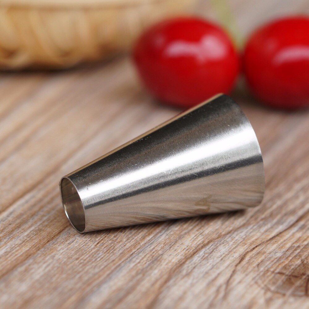 #2A Round Cake Nozzles Pastry Tips Cup Cake Cream Decorating Tool Stainless Steel Cupcake Cookie Piping Nozzle DIY Macaroon