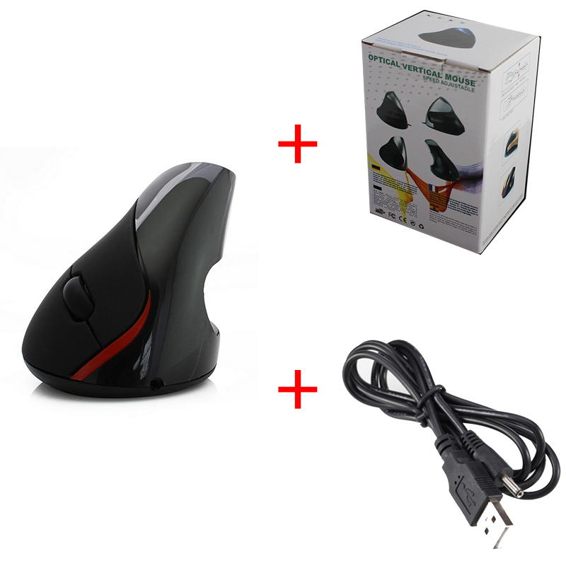 Wired Vertical Mouse Ergonomic Computer Gaming Mause 1200 DPI Wrist Rest Protection Optical Mice for Windows MAC with Box: 1