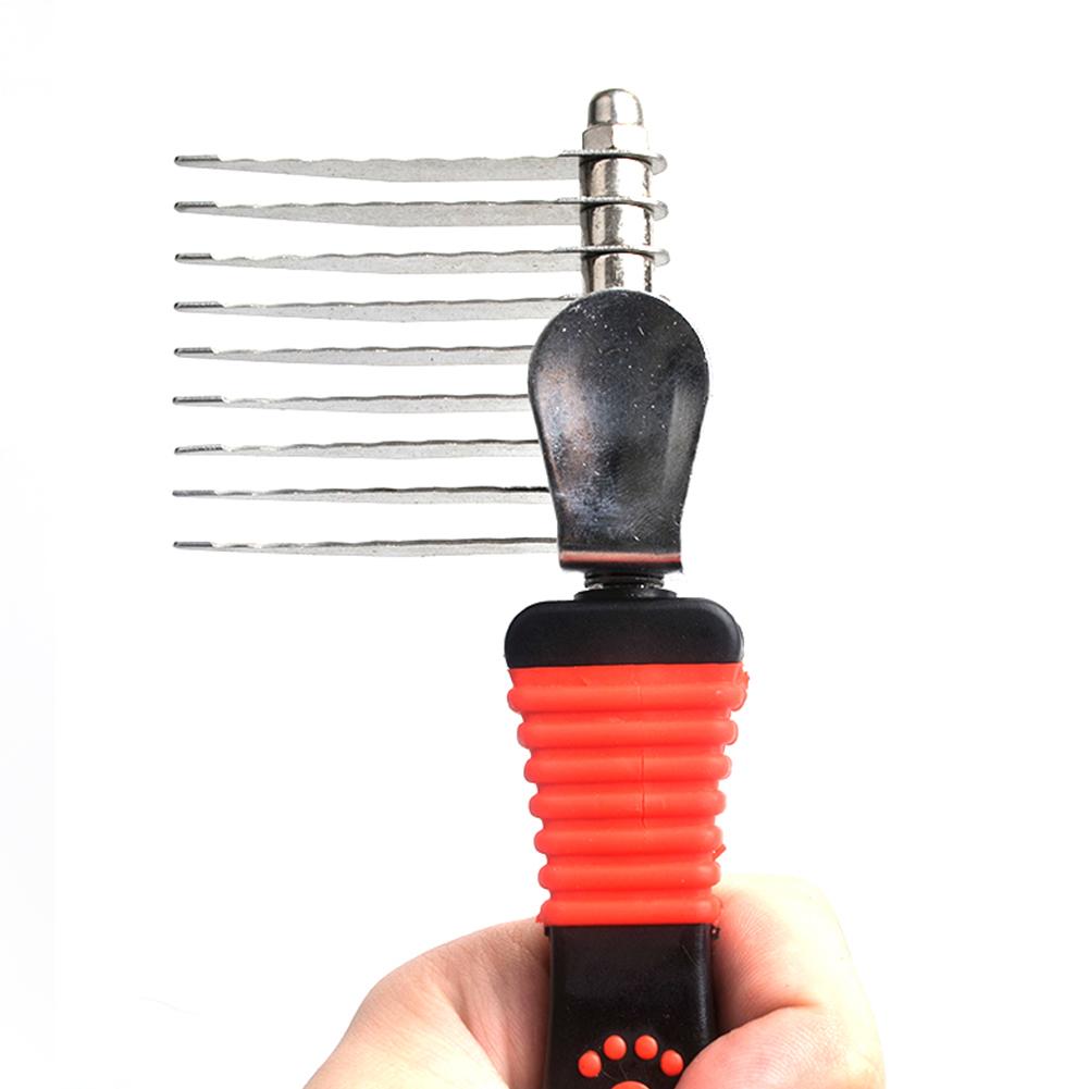 Pet Dematting Tool Open Knoop Kam Mat Kam Rake Grooming Tool Voor Lange Gematteerd Haar Hond Kat Kam Huisdier levert