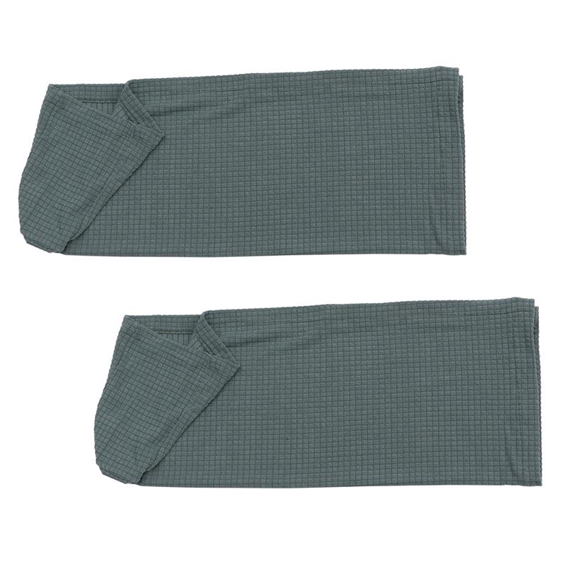 1 par sofa armlæn dækker stretchy sofa side håndklæder armlæn beskyttende betræk armlæn puder til hjemmekontor: Lysegrøn