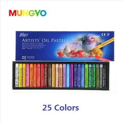 MUNGYO MOPS Oil pastels 12/25/50 colors ART drawing pastel: 25 colors