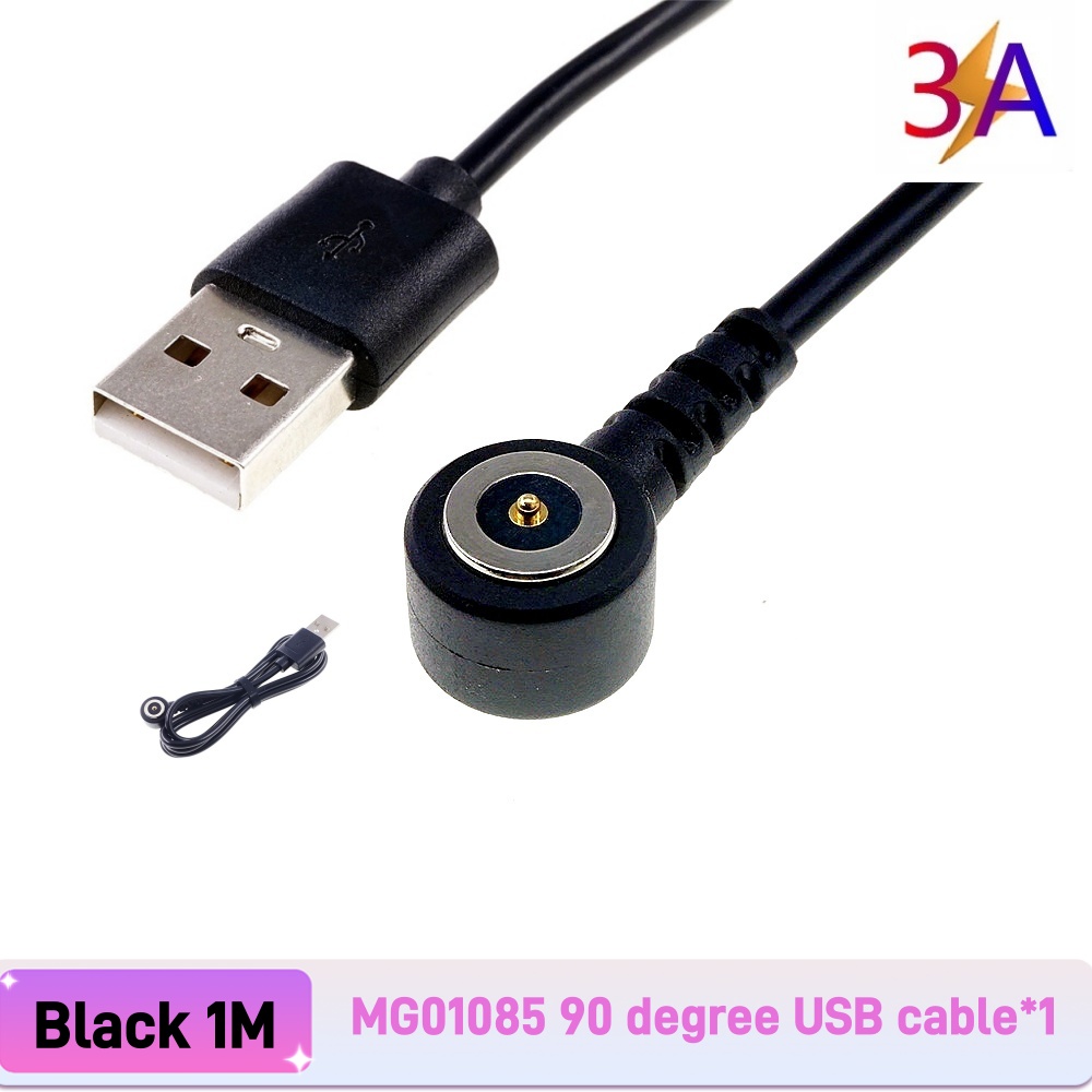 1 Piece Hight Current Pogo Pin Magnetic Connector Spring-Loaded Power Charge Waterproof IPX7 Contact Pad 3A 12V 8.5MM: Ivory