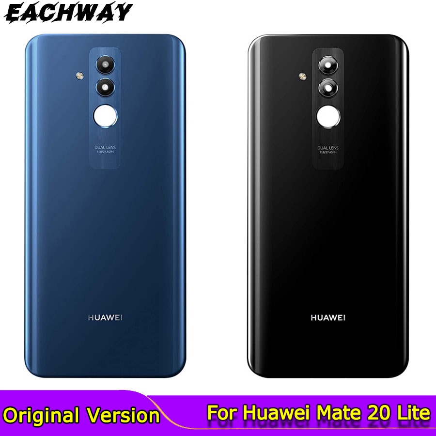 Originele Huawei Mate 20 Lite Back Battery Cover Glas Behuizing Deur Case Met Camera Lens Huawei Mate 20 Lite Achter behuizing Glas