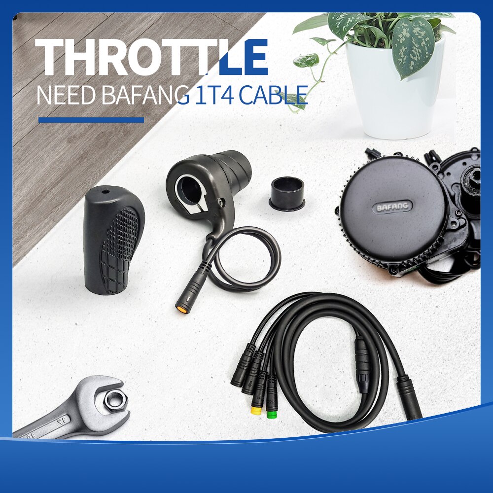 Electric Bike Twist Throttle Right Handle Throttle BAFANG 20X Half Waterproof/SM Connector for EBikes