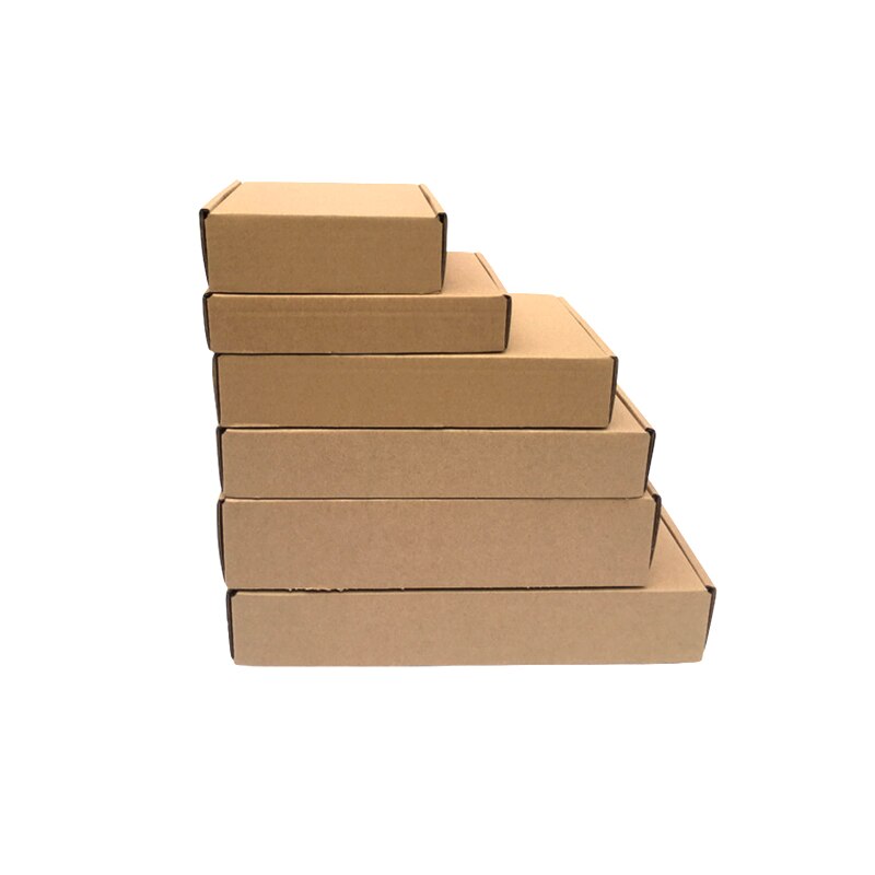 10Pcs Brown Corrugated Box Very Hard Box Mailers Small Jewelry Packaging Courier Boxes Phone Case Express Box Package