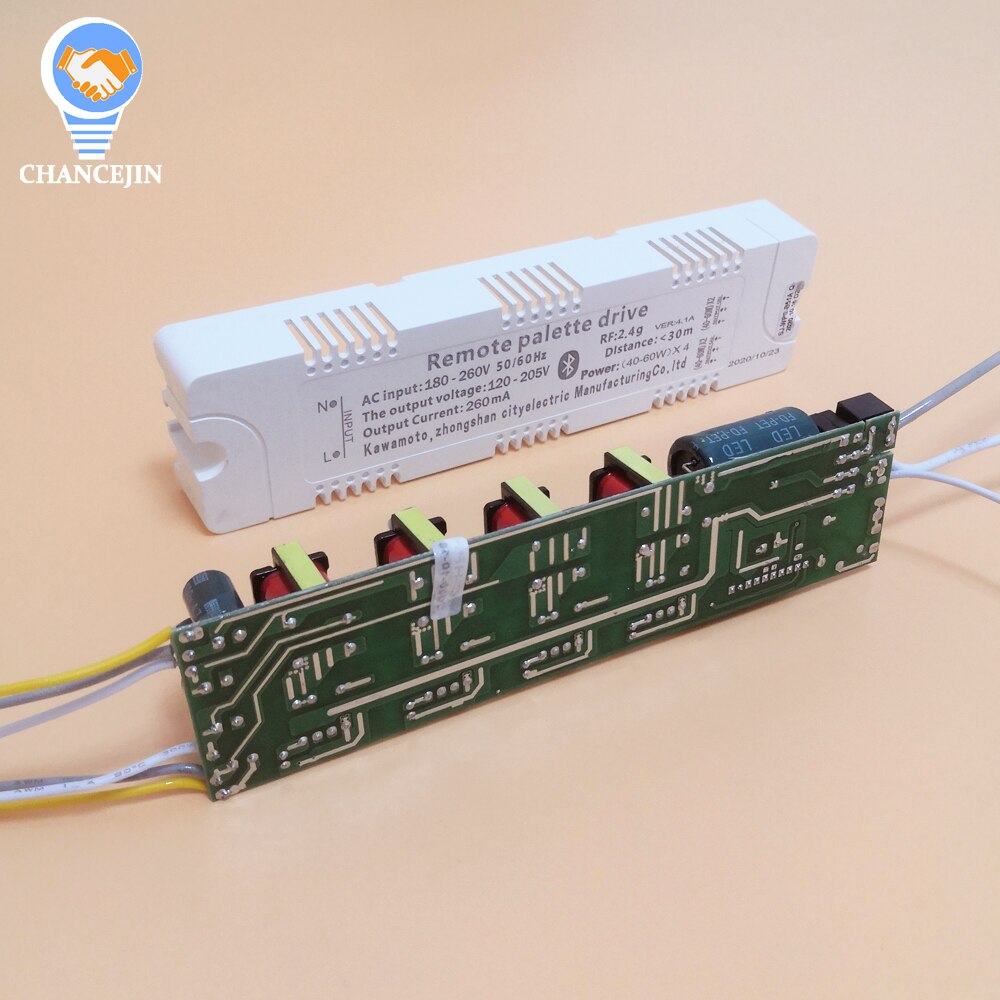RF 2.4G Remote palette drive phone APP control LED driver (20-40W)X4 (40-60W)X4 lighting transformer for dual colors LED
