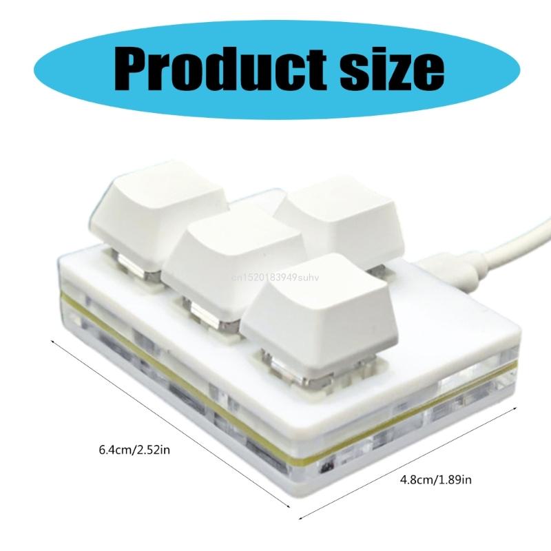 Keyboard 4 Key Direction Arrows Keypad Up Down Left Right Programming USB Mechanical Keypad PC Swappable Keypad