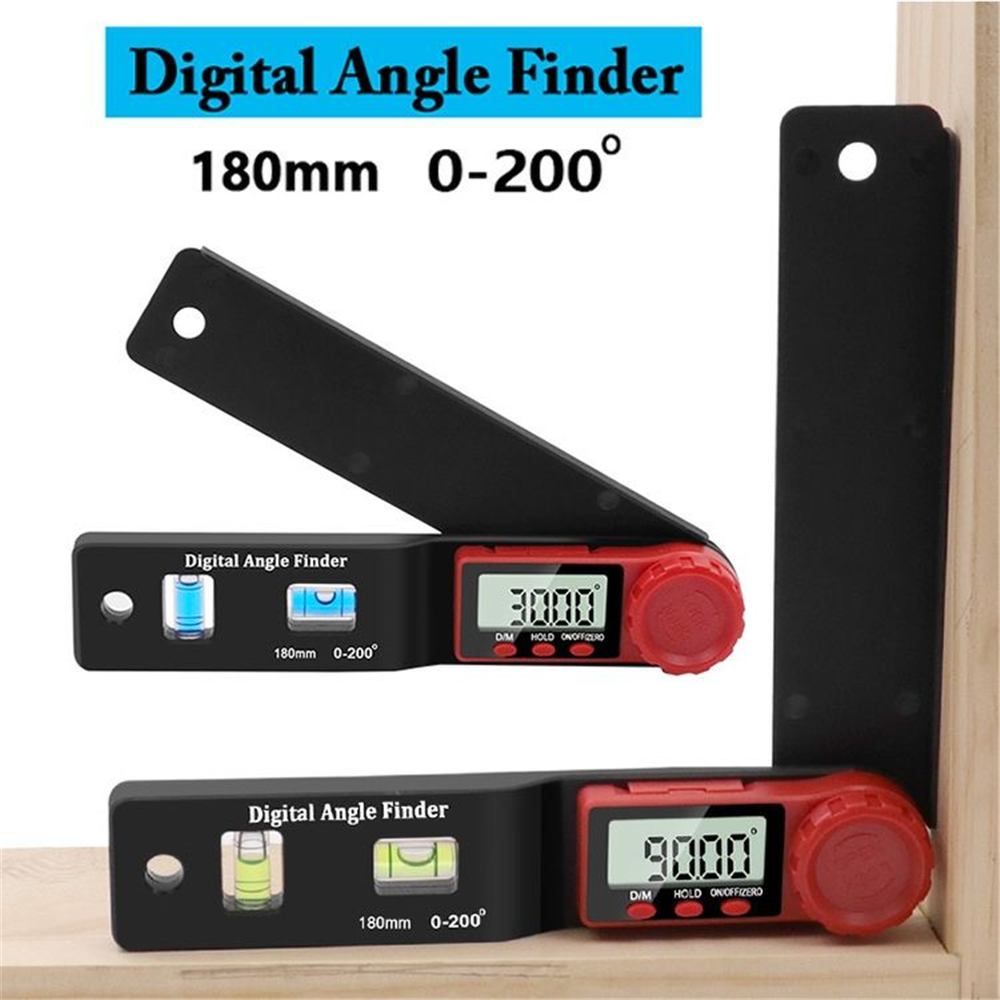 230mm 4in1 digital protractor angle ruler spirit level universal level ruler woodworking electronic goniometer angle protractor