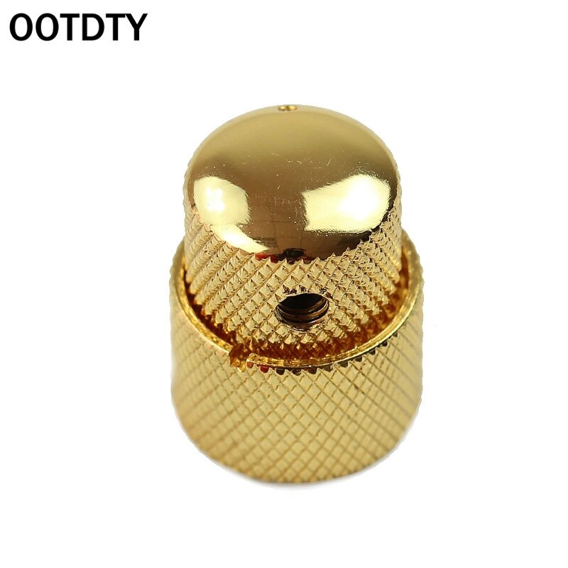 Concentrico doppio Manopola Del Metallo cupola cap Potenziometro per La Chitarra Elettrica Basso volume del Tono Y4UB: Oro