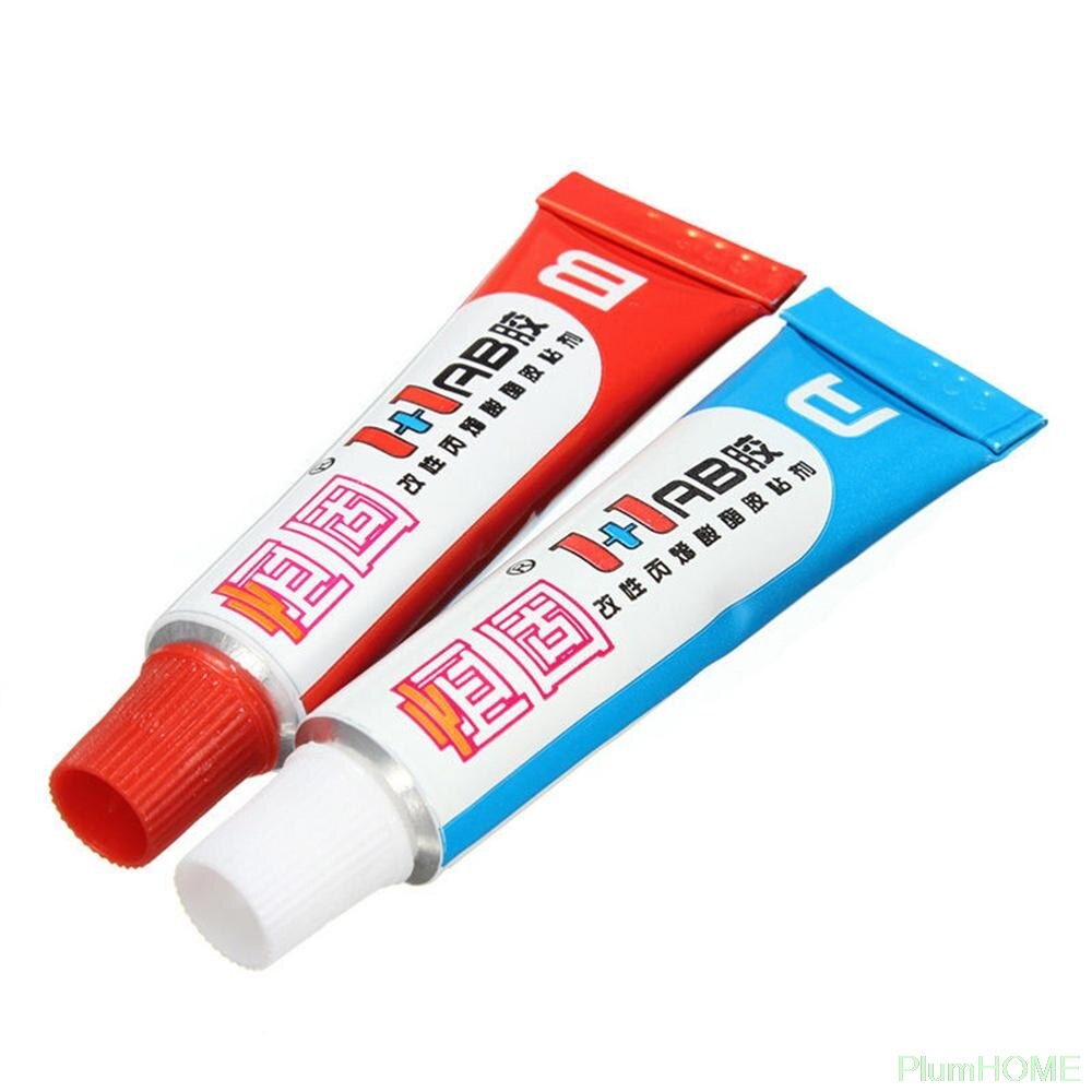 Good 2PC/set Super Strong Epoxy Clear Glue AB Adhesive Cold Weld Plastic Metals Glass Rubber