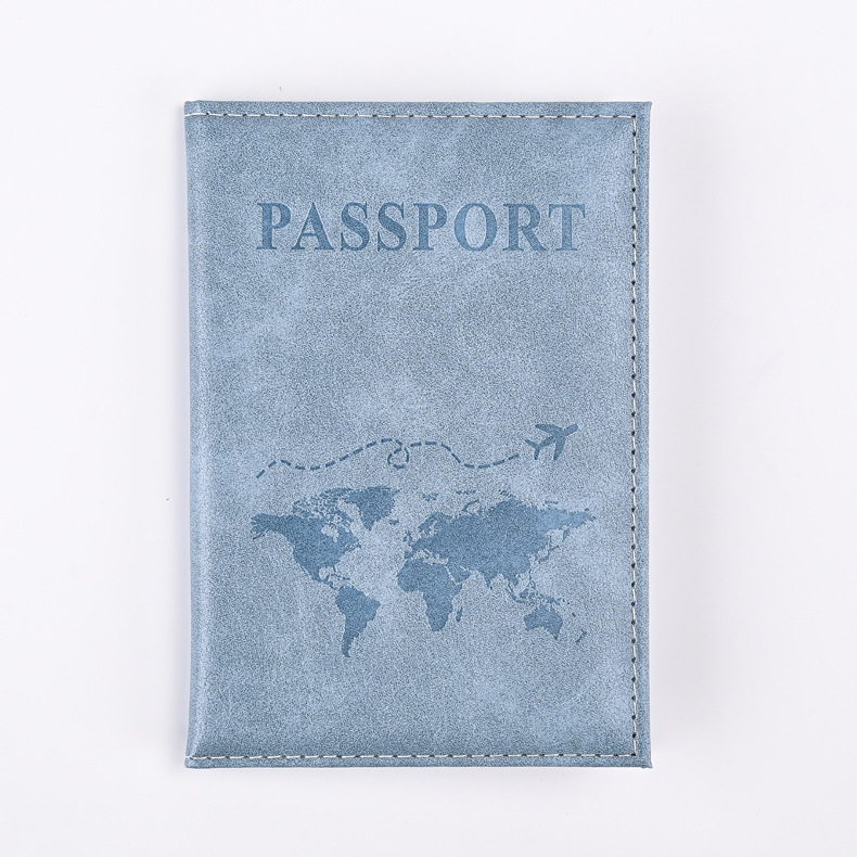 Porta pasaporte de PU colorido, fundas para pasaporte, funda protectora para pasaporte de viaje, tarjetero de identificación, accesorios de viaje: Naranja