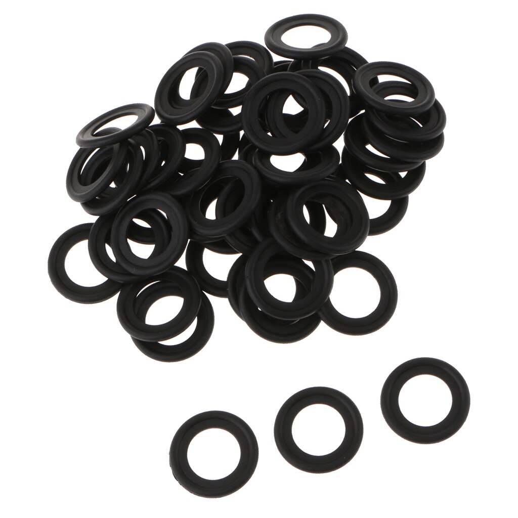 Rubber Oil Drain Plug Gasket for Ford F5TZ-6734-BA - Fits M14 (22mm Outer Diameter), Pack of 50