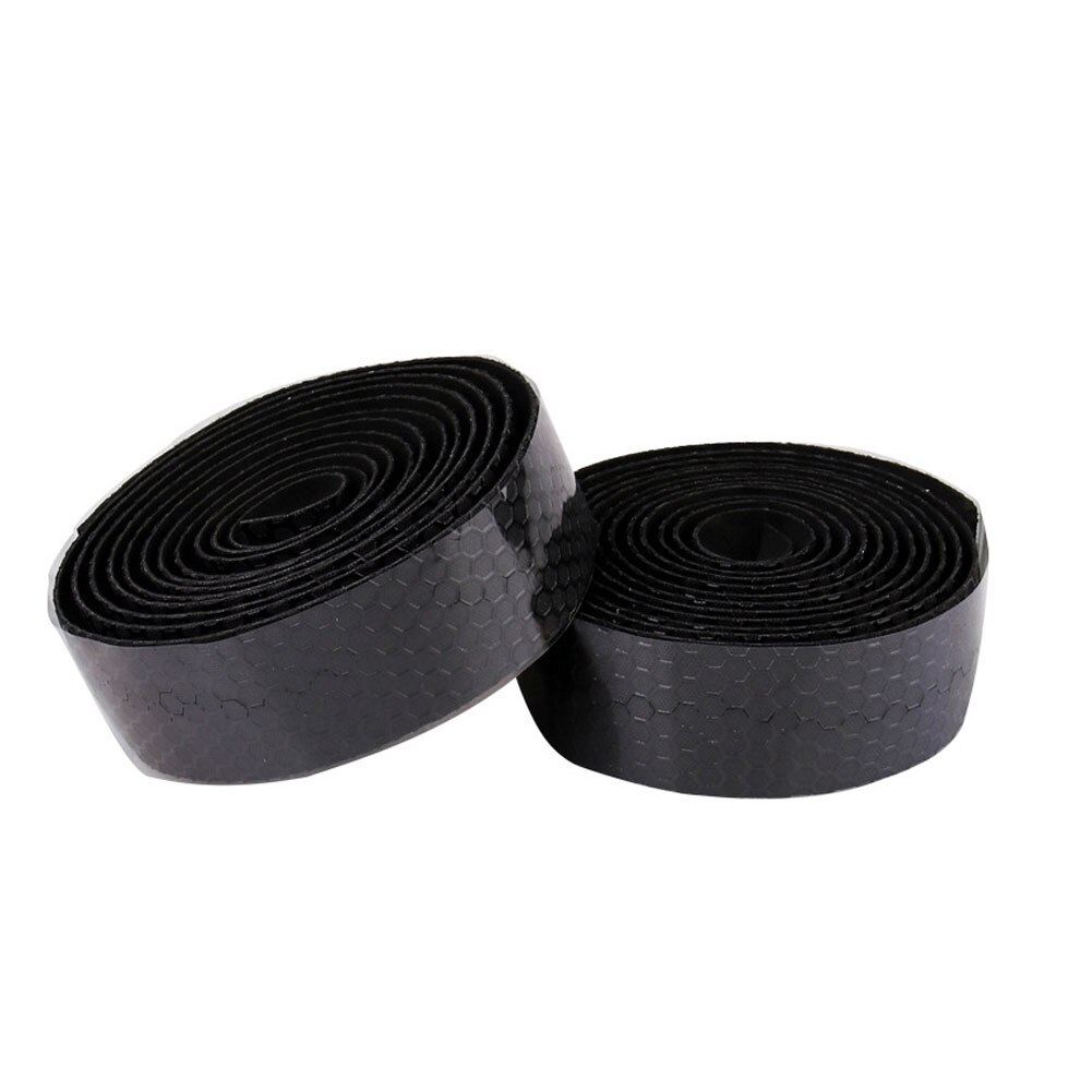 Fiets stuurlint 6.6ft fiets race stuur grip riem spons antislip mountainbike bandage fietsaccessoires roze blauw paars: Zwart