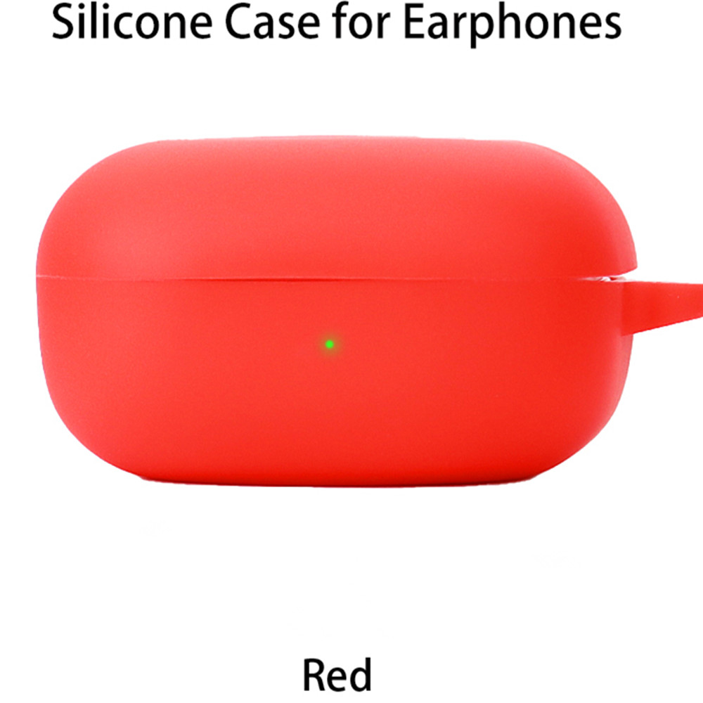 For Galaxy Buds Core/Buds 2 Pro/FE Case Solid Color Earphone Cover Fundas Shell Soft Shockproof Silicone Hearphone Accessories: 3XS / Red