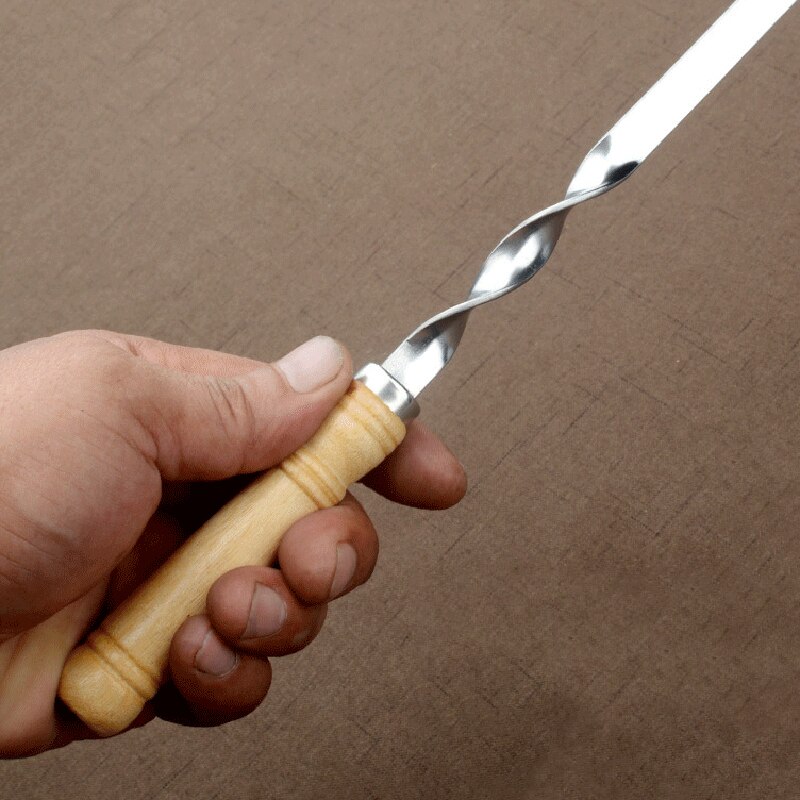 6 Edelstahl-Spieße Für Kebab & Grillen – Ohne Holzgriff, Ofenfest, Mit Tasche