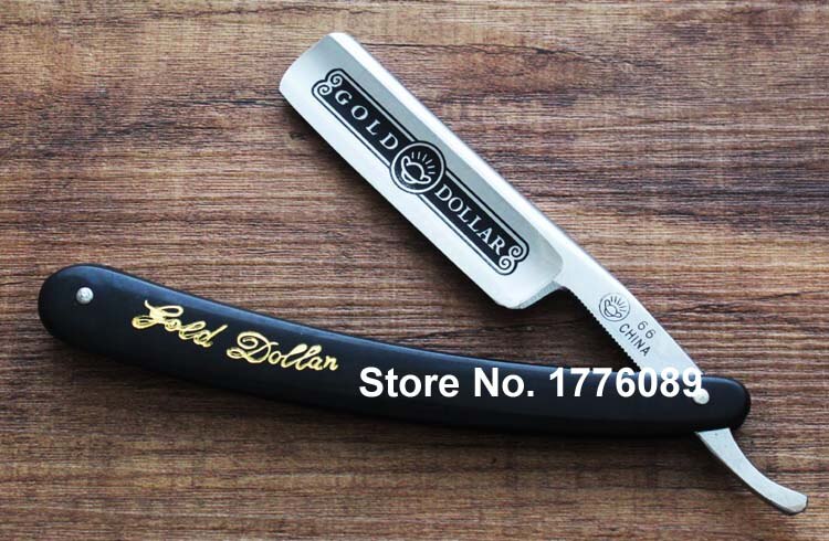 Navaja de garganta corte recto Barbero depilación estilo antiguo con acero inoxidable