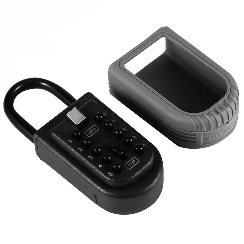 10 Digit Combination Key Lock Box For Realtor Zinc Alloy Password Home Garage Storage Real Estate Padlock Safe Waterproof