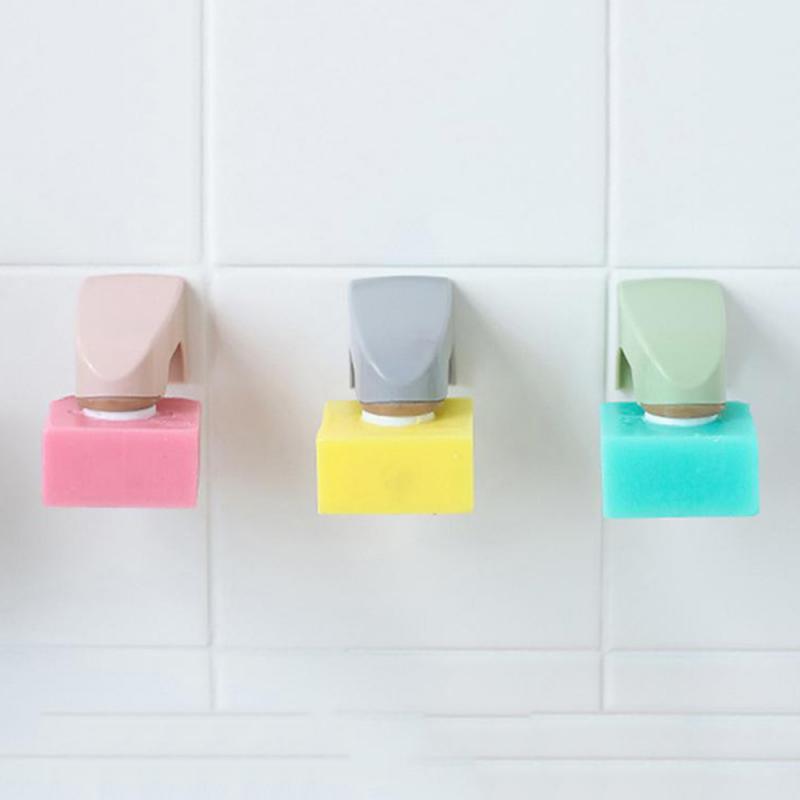 1PC Magnet Seife Spender Ohne Stanzen Kreative Seife Stand Spender Kunststoff Schlecht Seife Kasten Haushalt Seife Gerichte