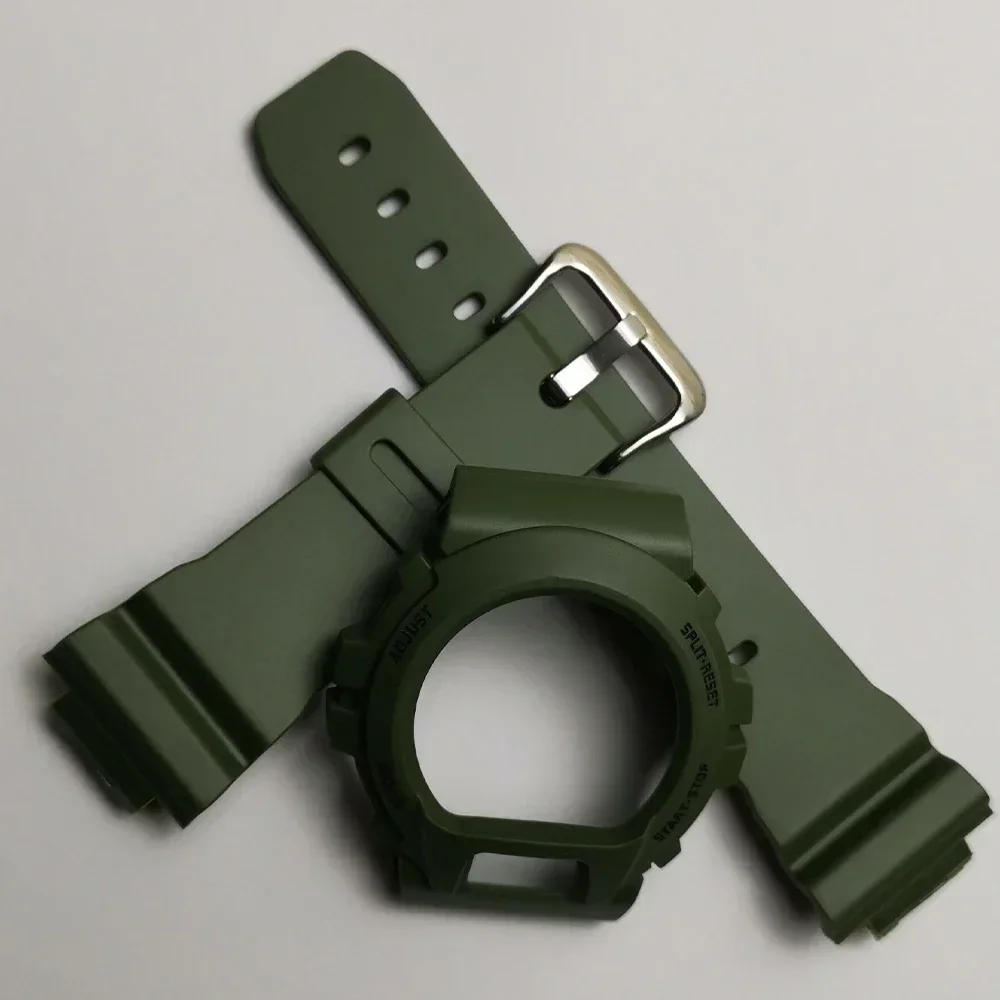 Funda de silicona para Casioak, correa de repuesto de resina para GW-6900A, G-6900B, GLX-6900GB, DW6900, accesorios de bricolaje: Rosado