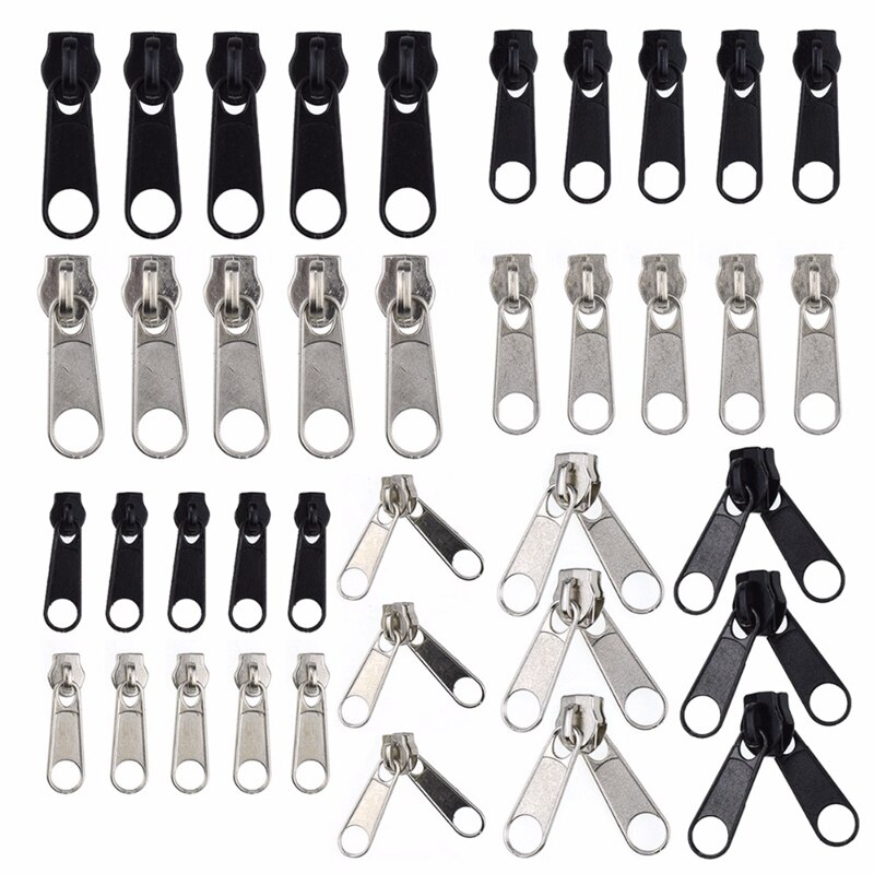 5pcs #3 #5 #8 #10 Fix Zipper DIY Zip Slider Repair Kit For Zip Fastenings Sewing Tailor Tools Clothing Accessories