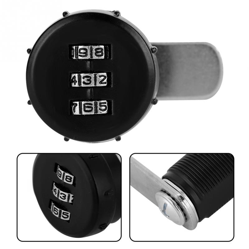 3 Digit Code Password Lock Combination Cam Cabinet Lock Zinc Alloy Smart Password Security Coded Lock cerradura inteligente