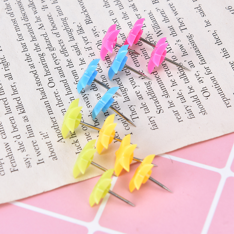 12pcs Flower Star Shaped Push Pins Bulletin Boards Thumb Tacks Decorative for Cork Board Home and Office Supplies Push Pins