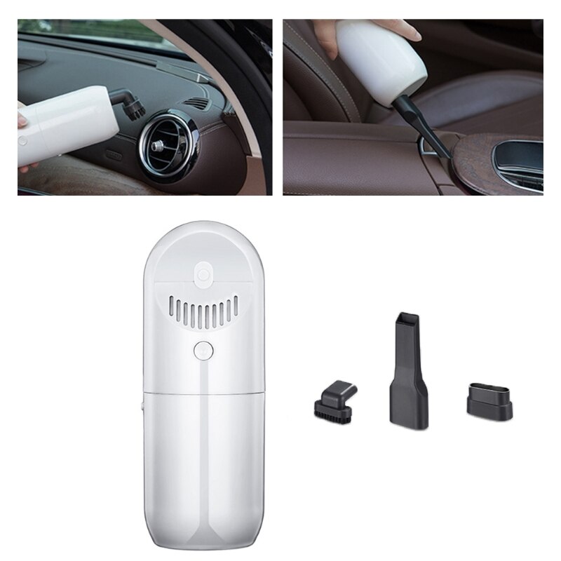 Dust Brush Tool Mini Sweeper High-power Automotive Supplies Portable Handheld Machine for Car Home Dust Cleaning: W-B