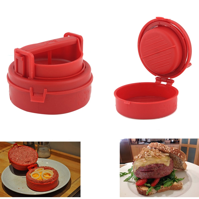 Redplastic hamburgerpresser kjøkken kjøtt og fjærfe verktøy burger trykk kjøtt hamburgere beslutningstakere maskin matlaging verktøy