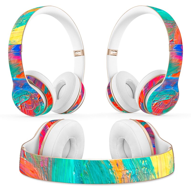 colorful Headphone Sticker for Beats Solo 2 solo 3 Wireless Headphone skin sticker for solo2 solo3 vinyl sticker