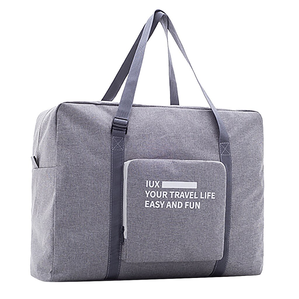 Grote Capaciteit Opvouwbare Reistas Unisex Nylon Handige Reistas Handbagage Tas Waterdicht En Slijtvaste Opslag tas: GRAY
