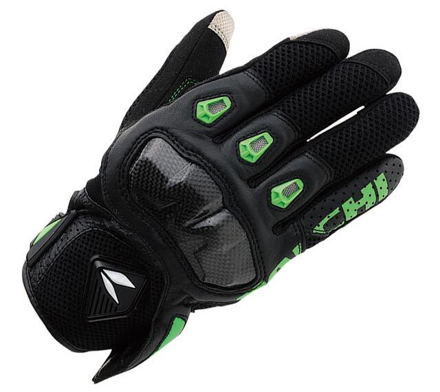 Freies RS-TAICHI RST411 5 farbe motorrad handschuhe Sommer Gittergewebe handschuhe größe: s M L XL XXL: Grün / M