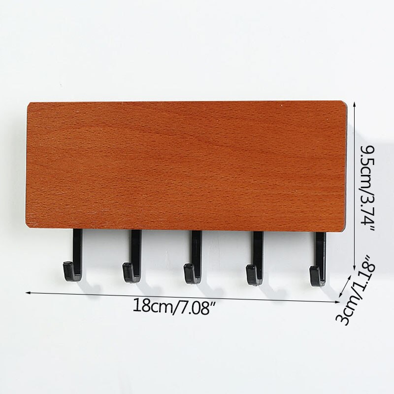 Vintage bois gain de place crochet mural en bois clé cintre support de rangement décor mural maison décorative chambre porte mur cintre crochets
