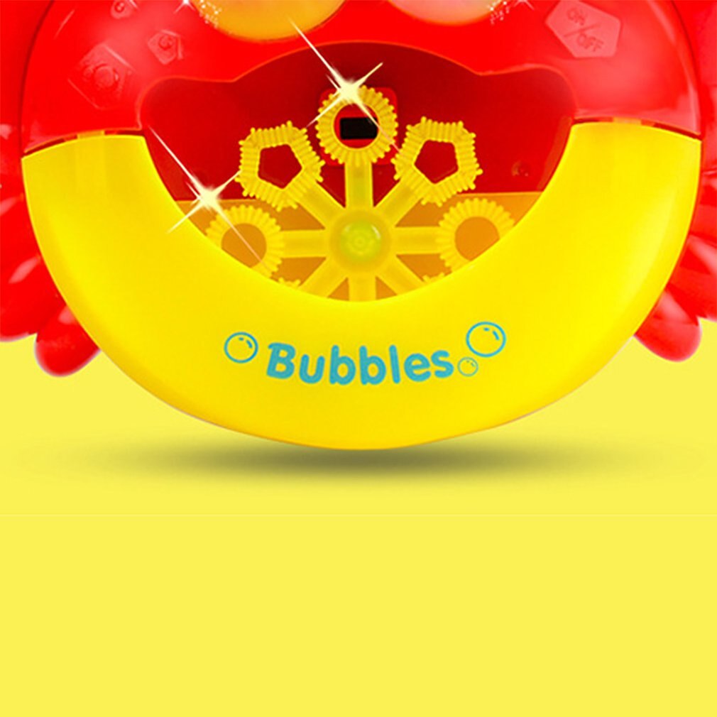 Battery Power Bubble Crabs Baby Bath Toy Funny Bath Bubble Maker Pool Swimming Bathtub Soap Machine Toys for Children Kids