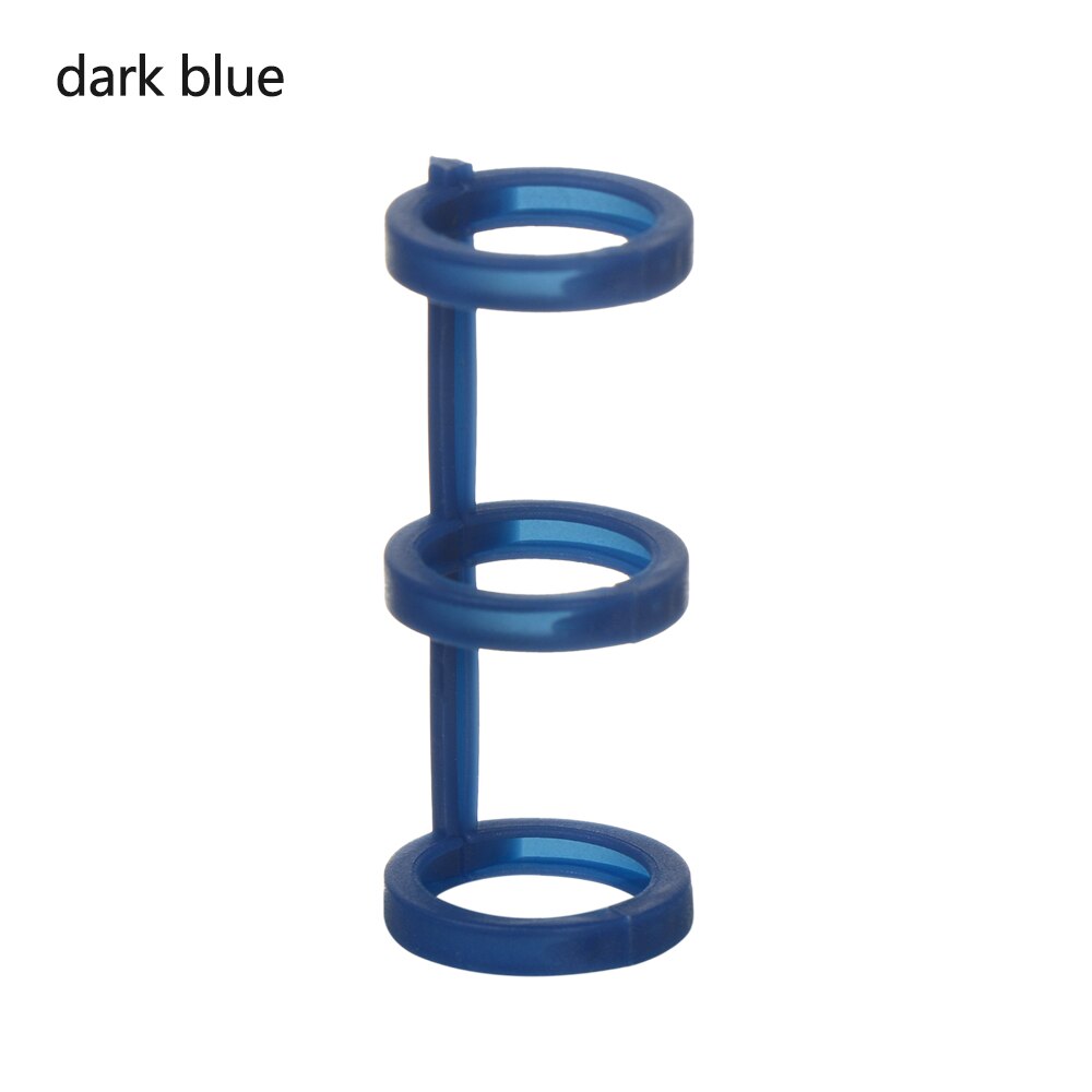Anillo de carpeta para cuaderno, 3 uds., carpeta de anillas en espiral rellenable, anilla de hoja suelta, anillo de carpeta, calendario s, papelería circular: dark blue