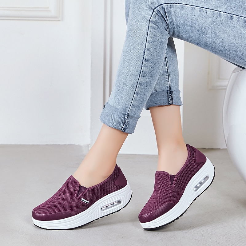 White Platform Sneakers Casual Shoes Women Tenis Feminino Ladies Wedges Shoes Footwear Basket chaussure Femme trainers