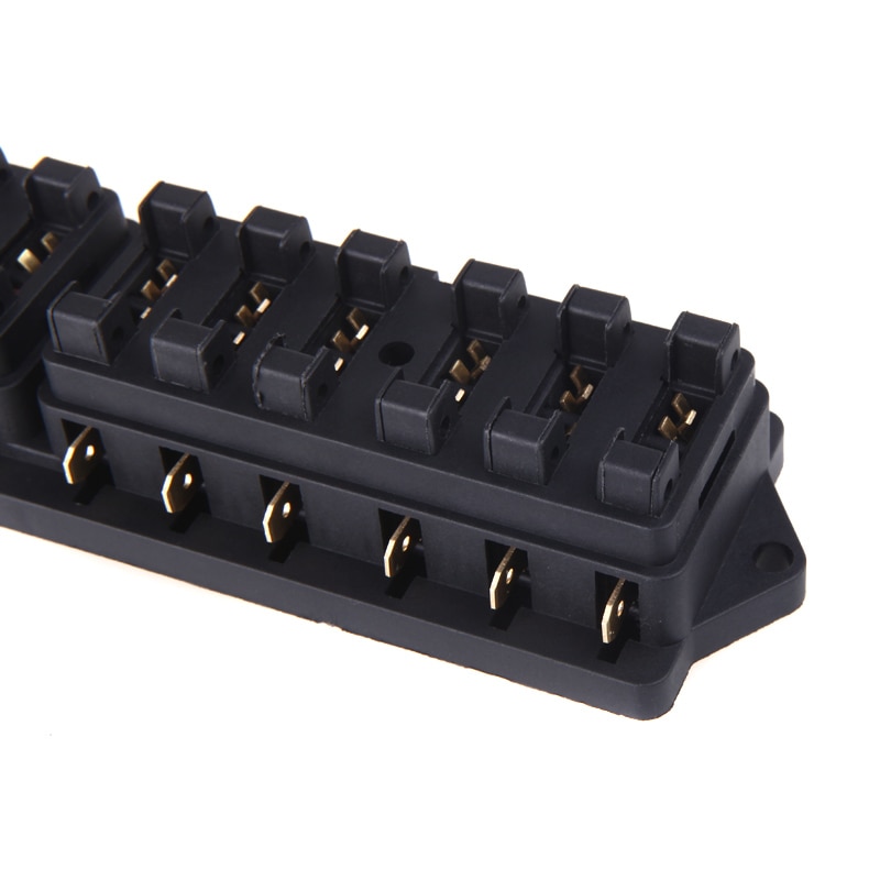 Automotive Fuse Box Universal Car Truck Vehicle 12 Way Circuit Automotive Middle-sized Blade Fuse Box Block Holder Car Accessory