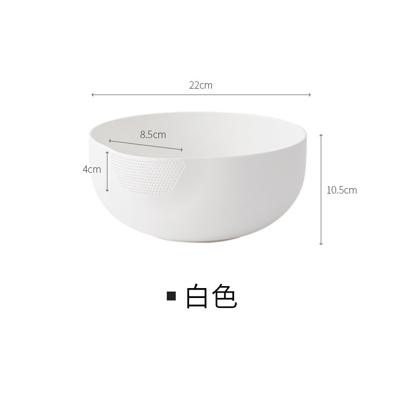 Vegetable Fruit Washing Bowl Multi Functional Kitchen Plastic Water Drain Baskets: Default Title