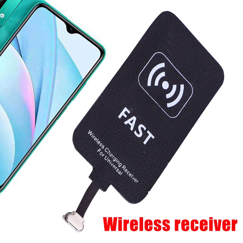 10w 5v/2a trådløs lader mottaker telefon lader spole android usb-c til huawei xiaomi samsung rask mottaker