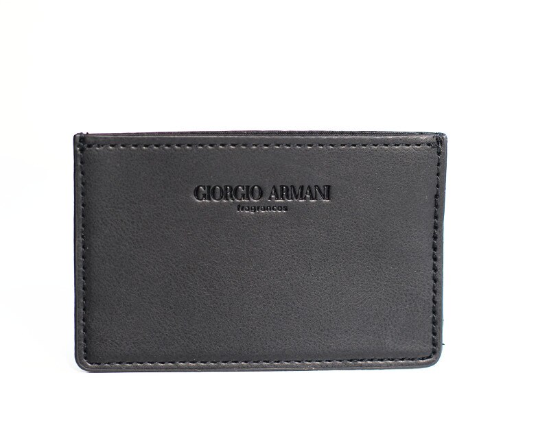 VIP black ultra-thin card holder, leather credit card holder for men and women.