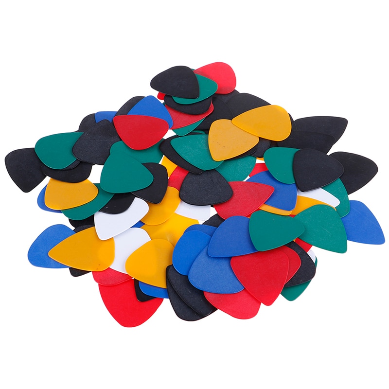 100 unids/set púa de guitarra eléctrica púas de música acústica Plectrum 0,5mm de espesor accesorios de guitarra