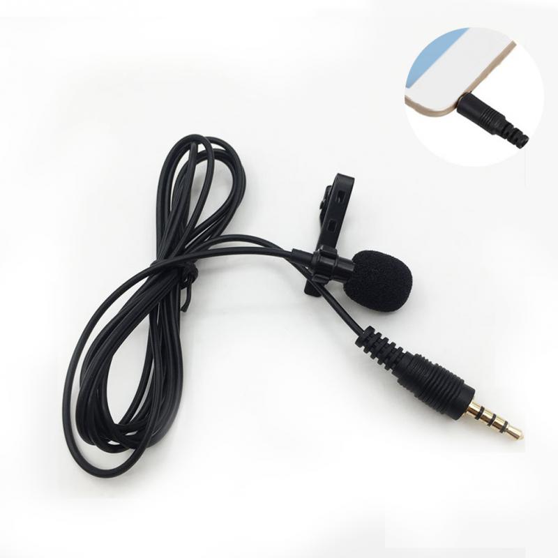 2 STUKS 3.5mm Jack Microfoon Lavalier Tie Clip-on Revers Mikrofon Microfono Mic voor Mobiele Telefoon Voor Spreken lezingen