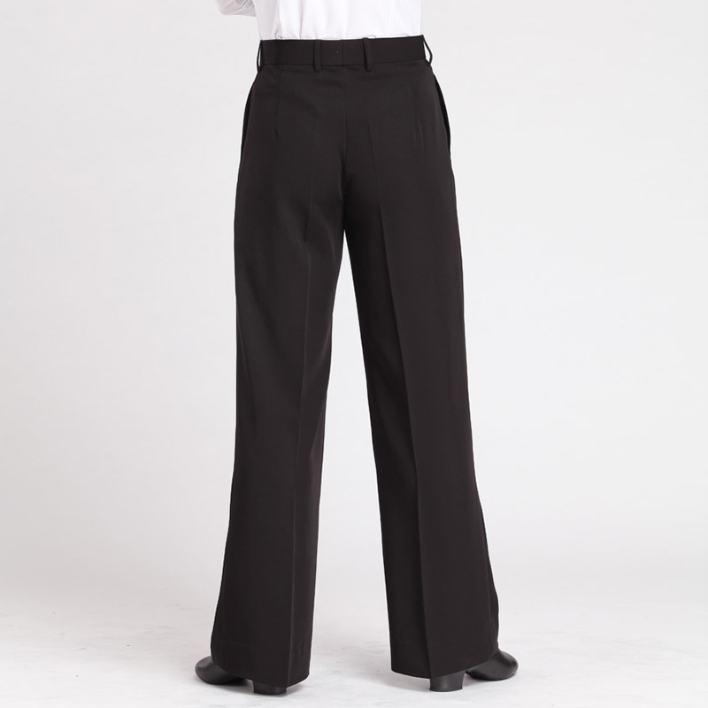 Latin Modern Ballroom Dance Satin Ribbon Elastic Straight Trousers/Pants