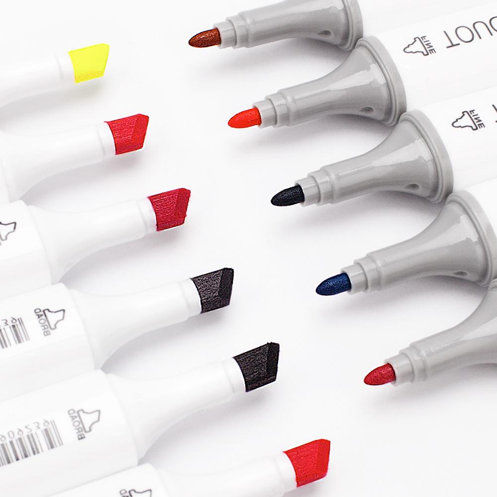 Pędzelek robić zdobień markery Sztuka kieszonkowe dzieci Touchnew 4/30/40/60/80/168 kolory Manga rysunek zestaw markerów robić szkicowania alkoholu