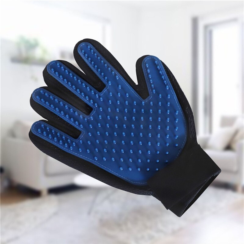 Aapet tpr kjæledyr hund katt stell børstehansker hund katt hår fjerning tilbehør kjæledyr kamhansker kjæledyr hund rengjøringe massasjehansker