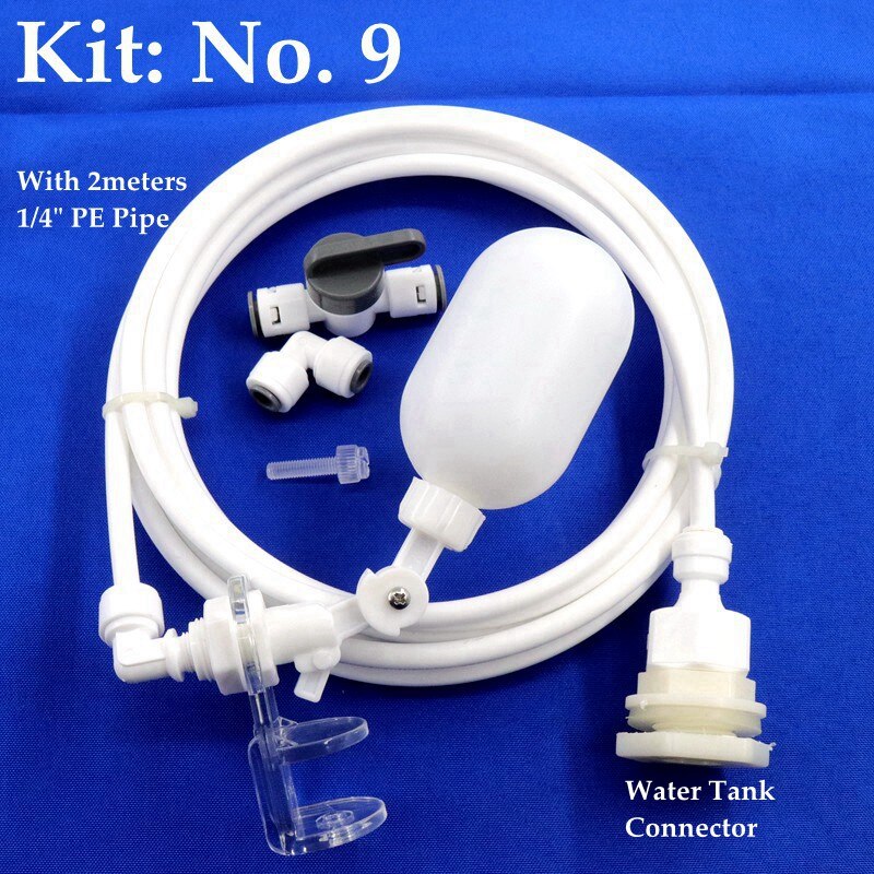 Fish Tank Hydrating Device Kits Automatic Filling Water Floating Ball Valve Aquarium Water Level Control System: Silver