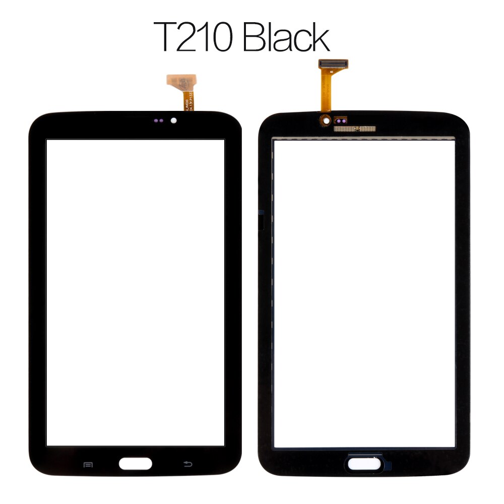 Srjtek 7" For Samsung Galaxy Tab 3 7.0 SM-T210 SM-T211 SM T210 T211 Touch Screen Digitizer Glass Panel Sensor Tablet Replacement: t210 black