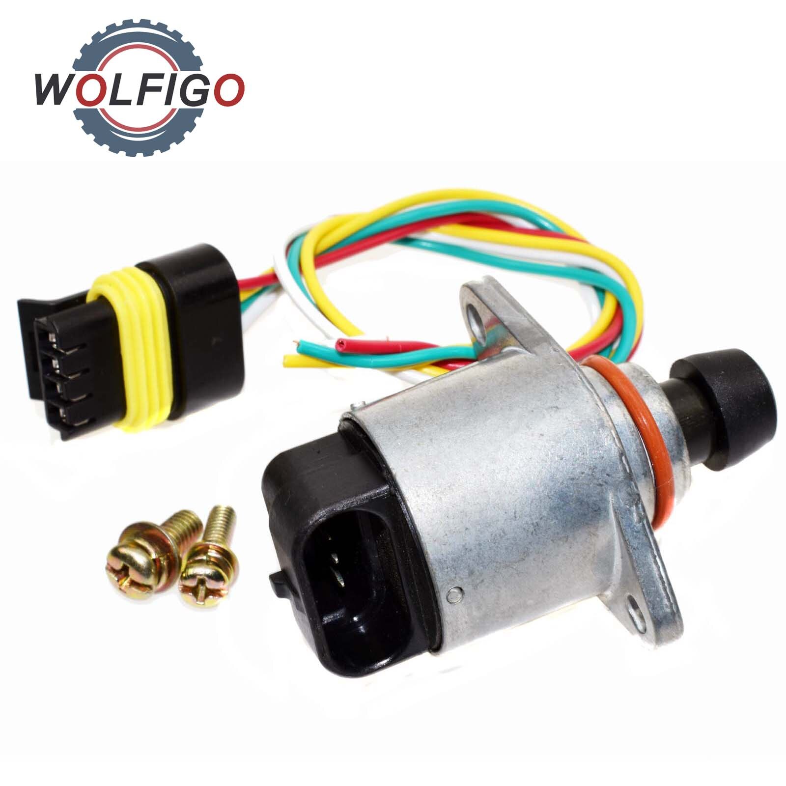 Wolfigo 17113209 tomgångsventil med elektrisk kontakt  pt2296 passar för gmc chevrolet isuzu 2 h 10673843751 8171132090