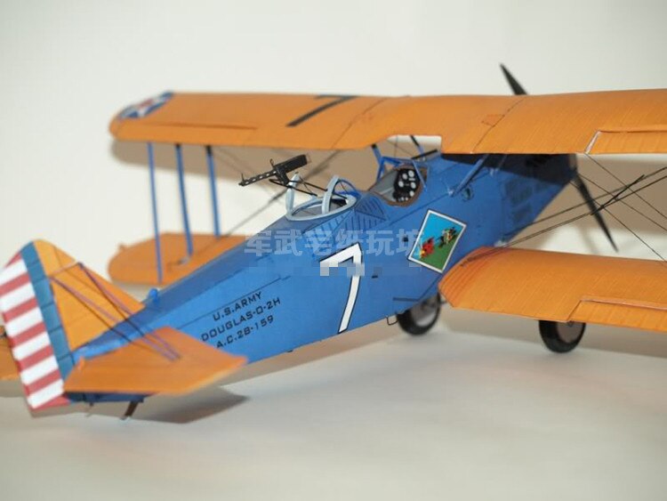 1:33 Scale US Douglas O-2H Scout DIY Handcraft PAPER MODEL KIT Puzzles Handmade Toy DIY