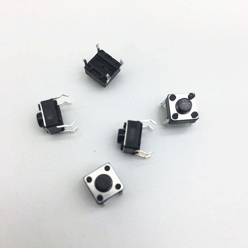 200Pcs/Lot 6*6*5MM induction cooker Key Touch Switches Tactile Push Button Switches for TV remote control Micro Switch